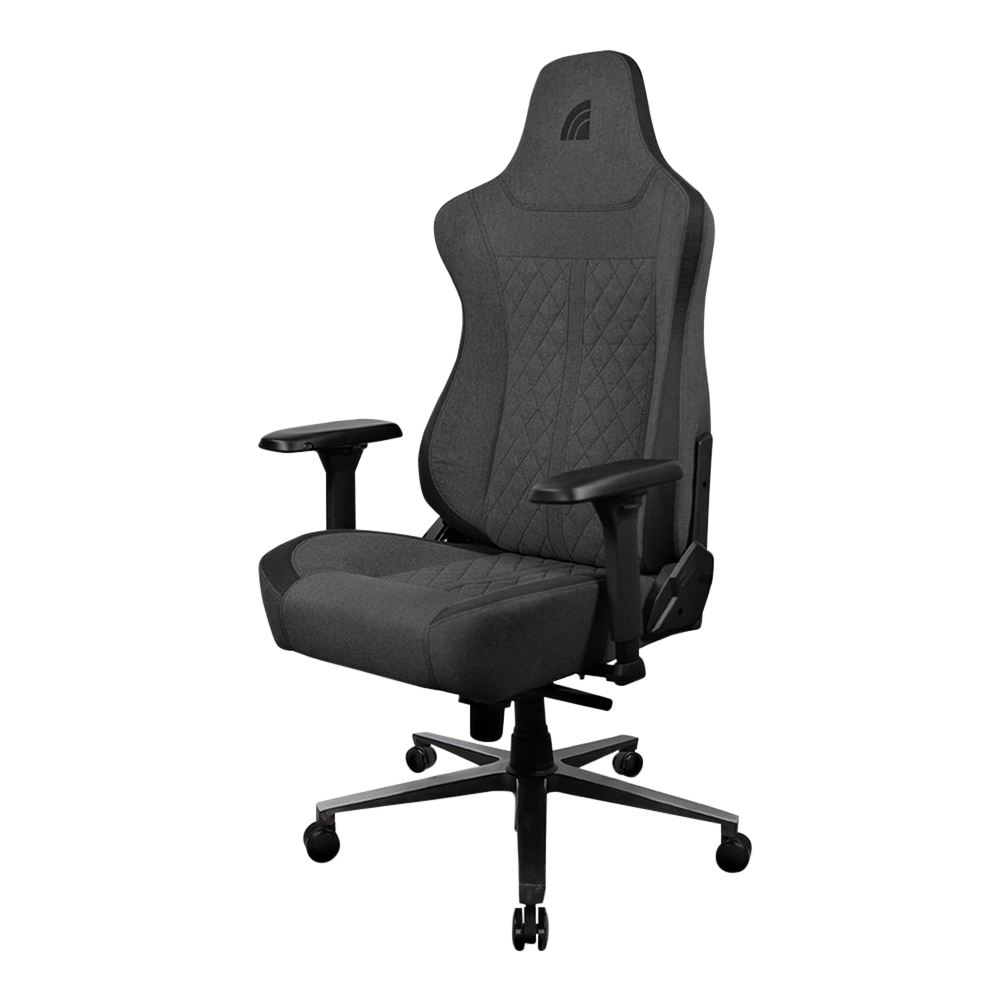 Inland Kage Gaming Chair with Adjustable Lumbar - Gray/Black - Micro Center