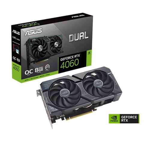 ASUS Dual GeForce RTX™ 4060 OC Edition 8GB GDDR6