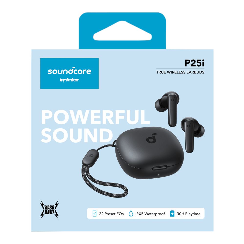 Anker Soundcore P25i True Wireless Bluetooth Earbuds Black Micro Center