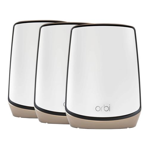 NETGEAR - Orbi AX6000 Tri-Band Mesh WiFi 6 System (3-pack) - White