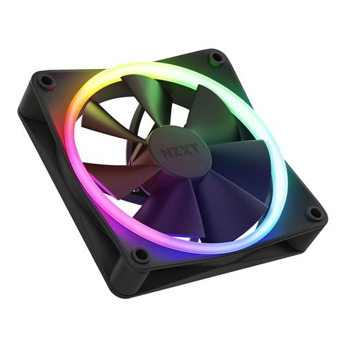NZXT F120 RGB Core Fluid Dynamic Bearing 120mm Case Fan - Black - Micro  Center