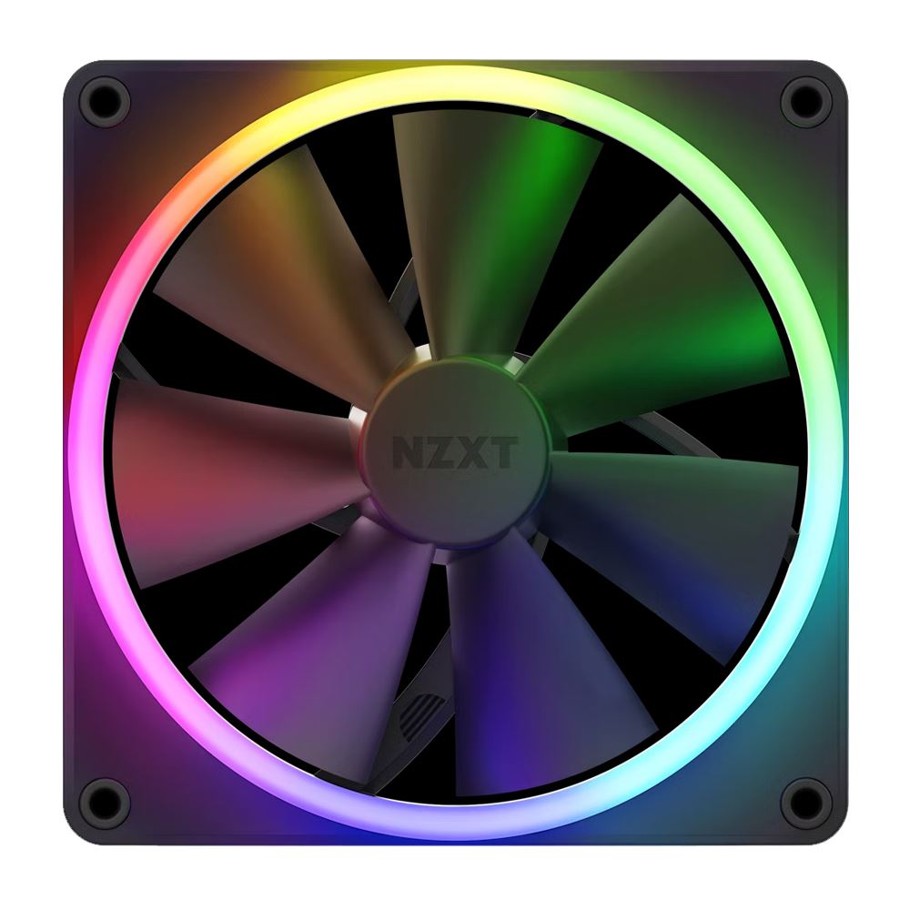 Nzxt F140 Rgb Fluid Dynamic Bearing 140mm Case Fan - Black - Micro Center