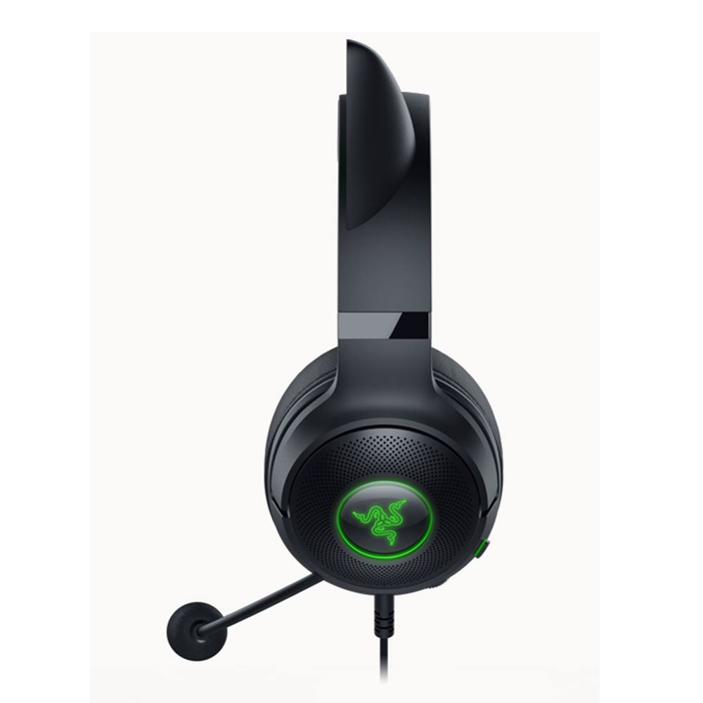 Razer Kraken Kitty V2 USB Headset with RGB Kitty Ears - Black - Micro ...