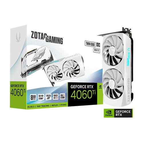 Zotac NVIDIA GeForce RTX 4060 Ti Twin Edge White Edition