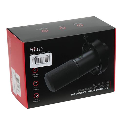 FiFine K688 XLR/USB Dynamic Microphone - Micro Center