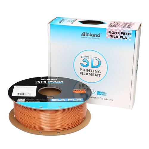 Inland 1.75mm PLA High Speed Silk 3D Printer Filament 1.0 kg (2.2