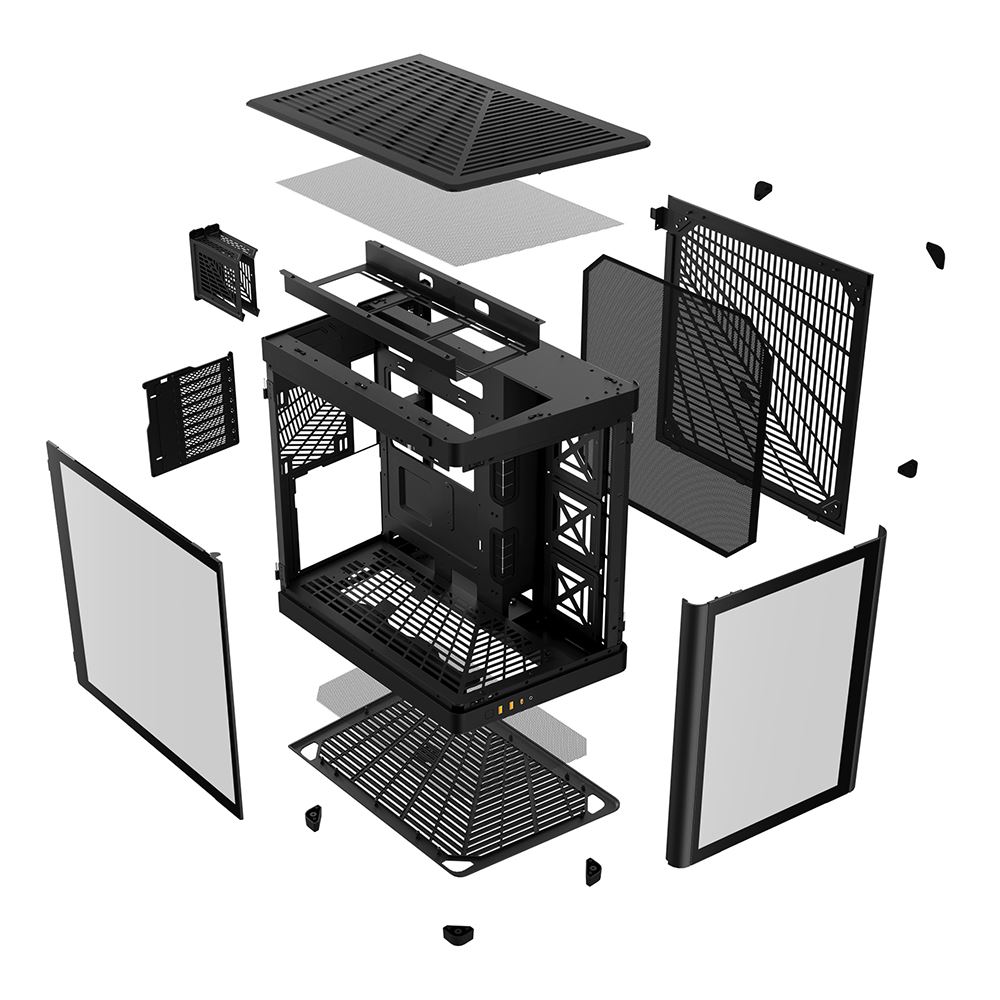 Gamdias Neso P1 Lifestyle Tempered Glass ATX Mid-Tower Computer Case ...