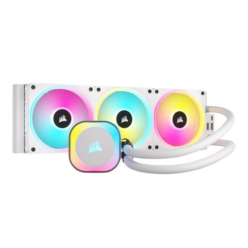 Corsair iCUE LINK H150i RGB 360mm Water Cooling Kit - White - Micro Center