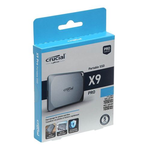 Crucial X9 Pro 1TB 2TB 4TB Portable SSD 1050MB/s PC&Mac with Mylio