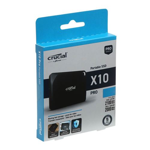 Crucial X10 Pro 2TB Portable SSD USB 3.2 Gen 2x2 Solid State Drive - Micro  Center