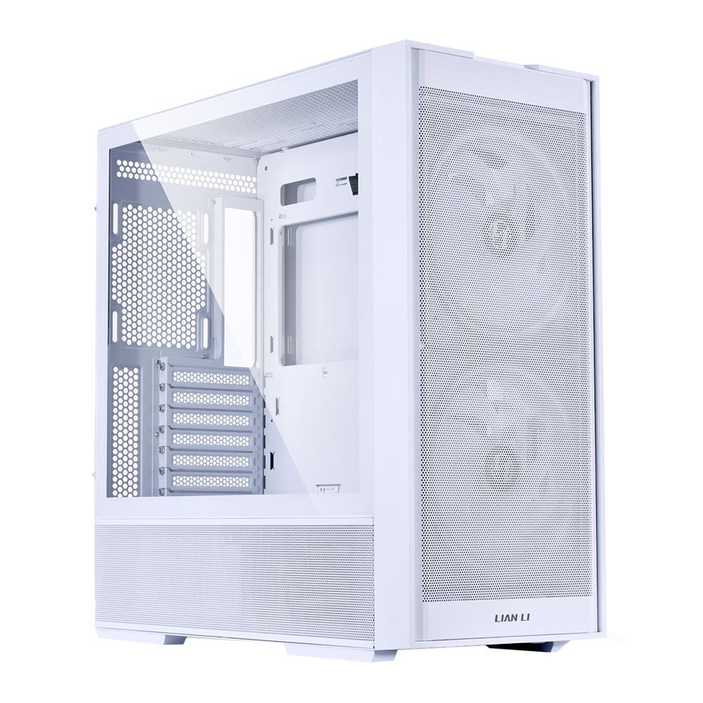 Lian Li Lancool 206 Tempered Glass ATX Mid-Tower Computer Case - White ...