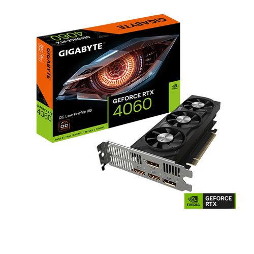 Gigabyte GeForce RTX 4060 8 GB GDDR6 OC GV-N4060OC-8GL low profile