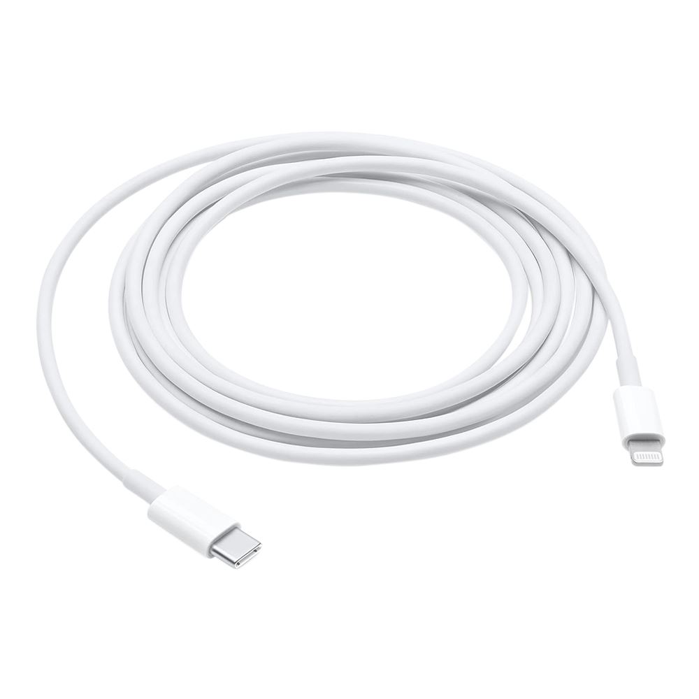 Apple USB-C to Lighting Charging/ Data Cable 6.6 ft - White - Micro Center