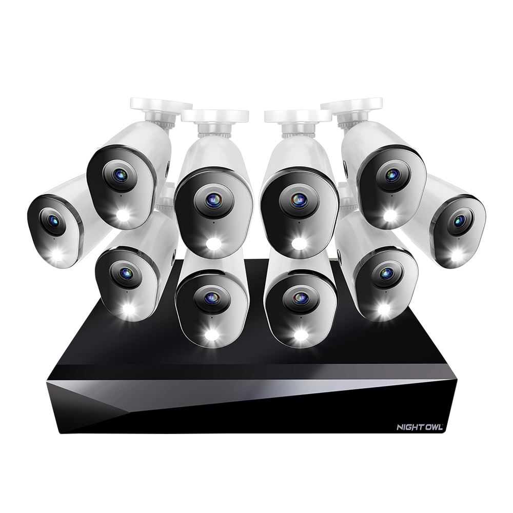 Night Owl FTD216110L HD DVR Security Kit; 20 Channel; 10 Cameras