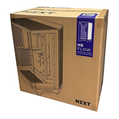 NZXT H6 Flow RGB Compact Dual-Chamber Mid-Tower Airflow Case with