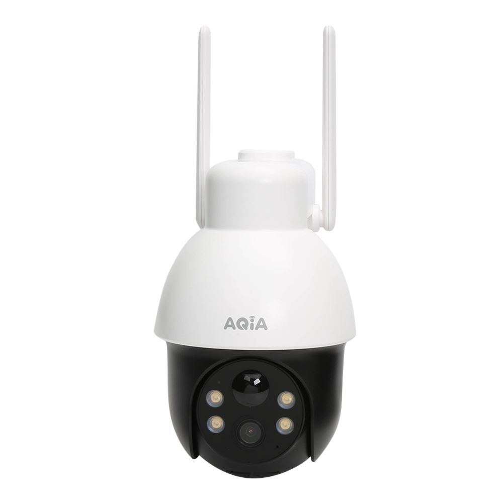 AQiA Solar PT WiFi Security Camera; Indoor/Outdoor; 1440p Resolution