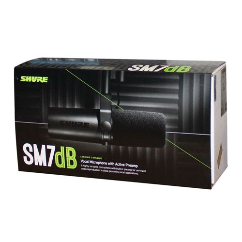 Shure SM7DB XLR Cardioid Dynamic Microphone - Micro Center