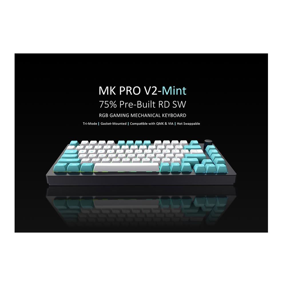 Inland Gaming MK PRO V2 MINT 3-MODES WIRELESS DIY Custom RGB Gaming ...