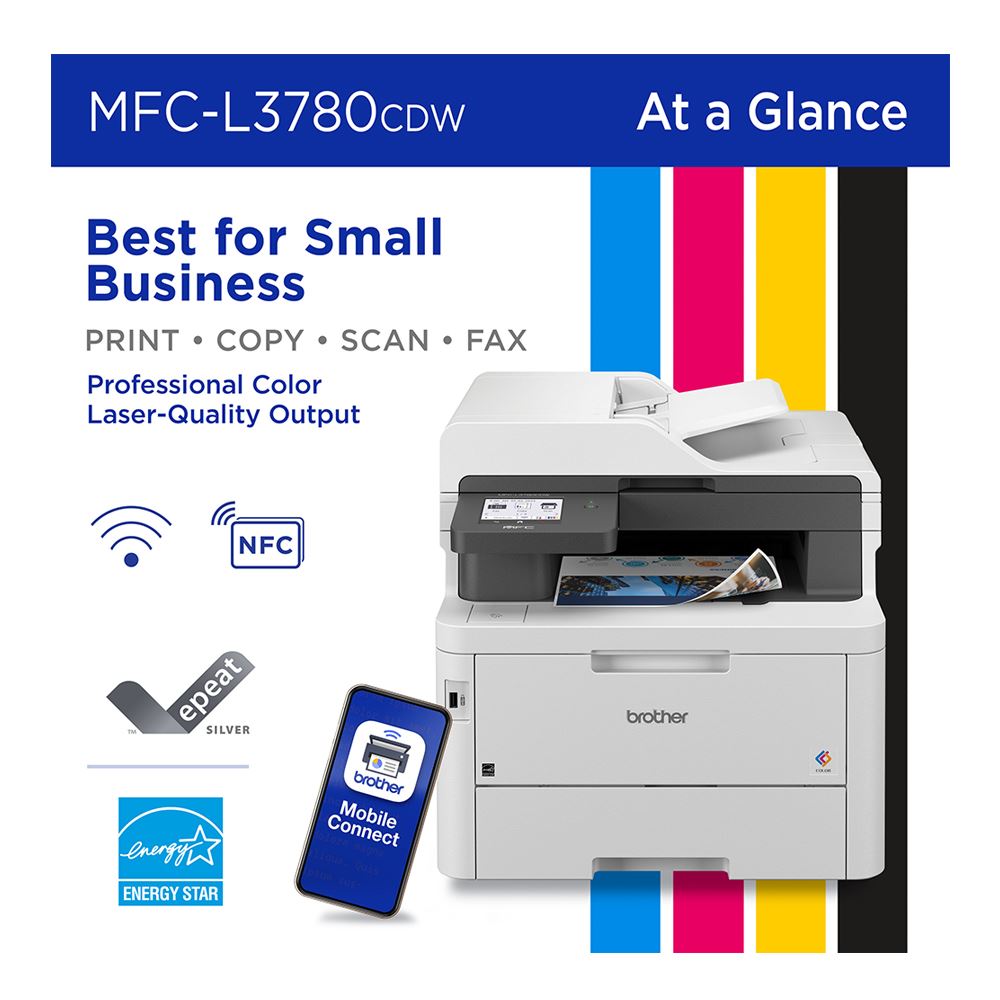 Brother Wireless MFC-L3780CDW Digital Color All-in-One Printer - Micro ...