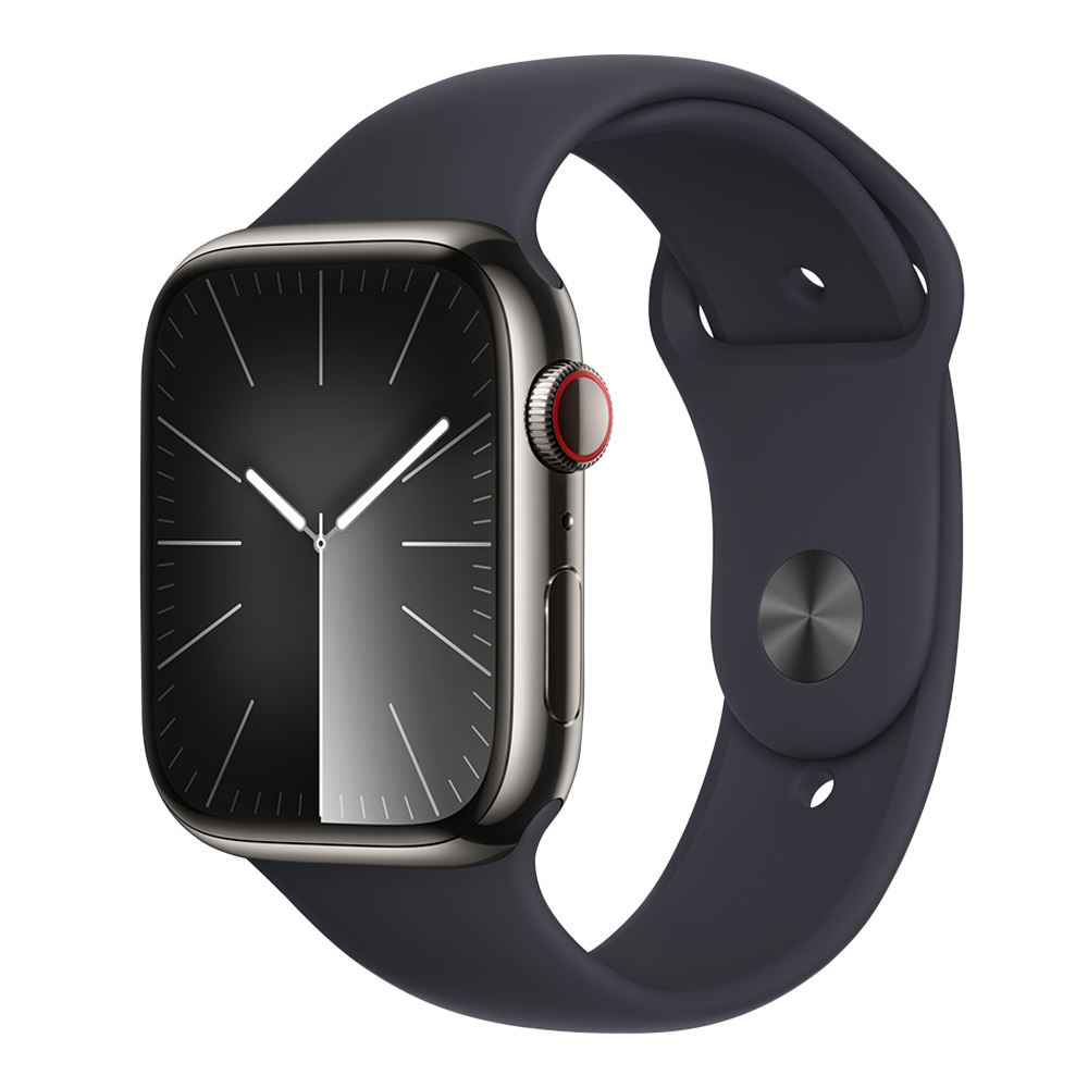 Apple Watch Series 9 45mm Aluminum Case (Midnight); GPS Signal; Retina ...