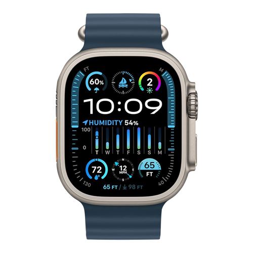 Apple Watch Ultra 2 49mm Titanium Case (Blue Alpine); Cellular + 