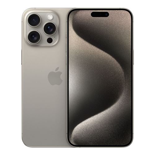 Apple iPhone 15 Pro Max MU683LL/A Unlocked 5G - Natural Titanium iPhone;  GSM/CDMA; 8 GB RAM/256 GB Storage; 6.7'' LTPO Super - Micro Center