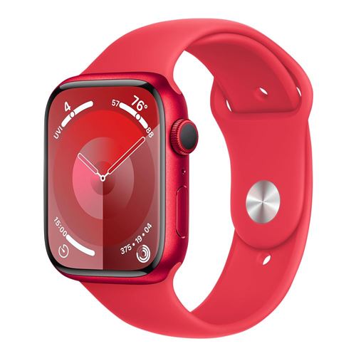 Apple Watch Series 9 45mm Aluminum Case (PRODUCT Red); GPS Signal