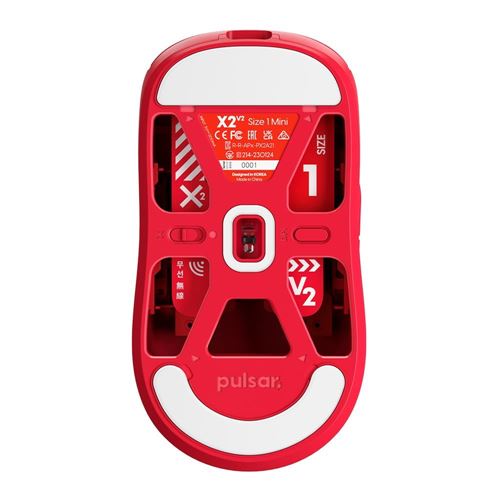 pulsar X2 V2 Wireless Mini - Red - Micro Center