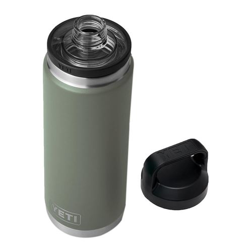 YETI Rambler 26 oz Bottle, Vacuum Insulated, Stainless Steel with Chug Cap,  Camp Green - Micro Center