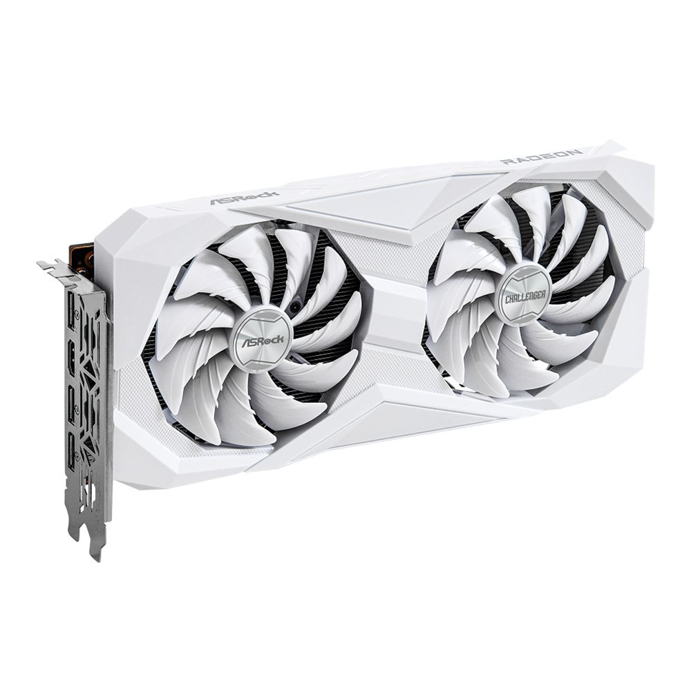 ASRock AMD Radeon RX 6600 Challenger White Dual Fan 8GB GDDR6 PCIe 4.0 ...