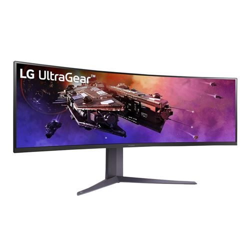 LG 45GR75DC-B.AUS 45 2K DQHD (5120 x 1440) 200Hz UltraWide Curved Screen  Gaming Monitor; AMD Freesync Premium Pro; - Micro Center