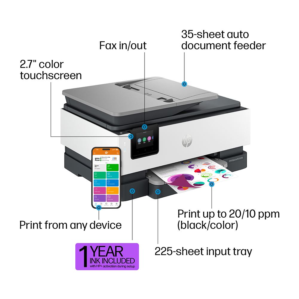 Hp Officejet Pro 8139e Wireless All-in-one Color Inkjet Printer; Best 