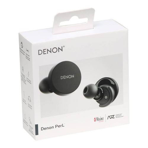 Denon Active PerL True Cancelling Bluetooth Black - Wireless Noise Micro - Earbuds Center