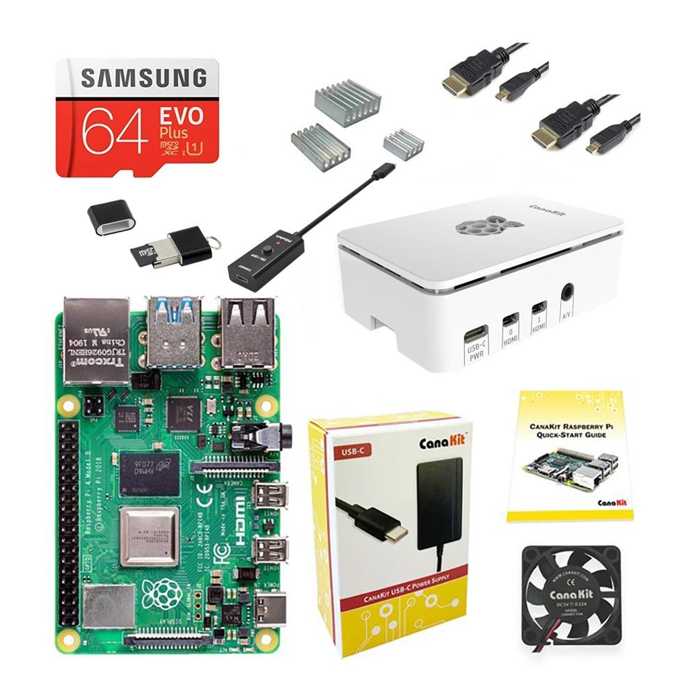 CanaKit Raspberry Pi 4 Starter MAX Kit (8GB) - Micro Center