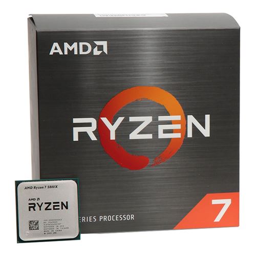 AMD Ryzen 7 5800X - Ryzen 7 5000 Series 8-Core 3.8 GHz Socket AM4 105W  Desktop Processor - 100-000000063