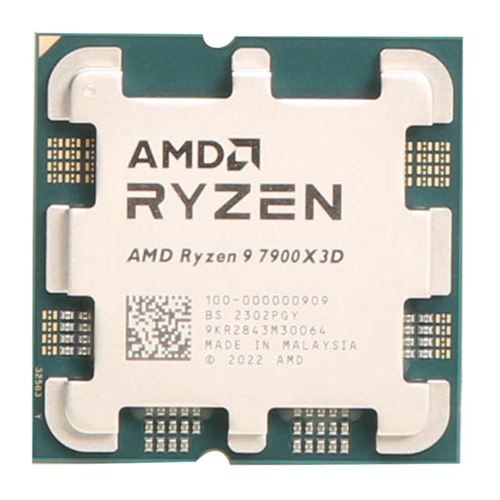 AMD Ryzen 9 7900X3D Raphael AM5 4.4GHz 12-Core Boxed Processor - Heatsink  Not Included - Micro Center
