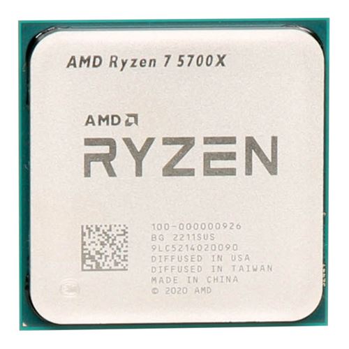 AMD Ryzen 7 5700X Vermeer 3.4GHz 8-Core AM4 Boxed Processor - Heatsink Not  Included - Micro Center