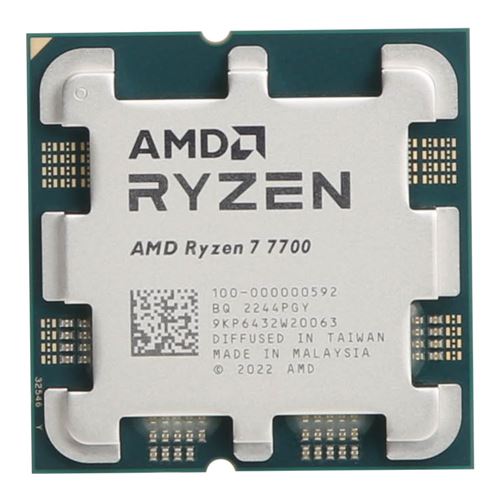 AMD Ryzen 7 7700 Raphael AM5 3.8GHz 8-Core Boxed Processor - Wraith Prism  Cooler Included - Micro Center