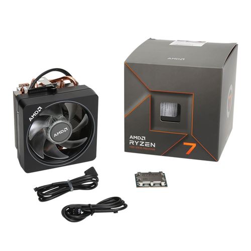 AMD Ryzen 7 7700 Raphael AM5 3.8GHz 8-Core Boxed Processor - Wraith Prism  Cooler Included - Micro Center