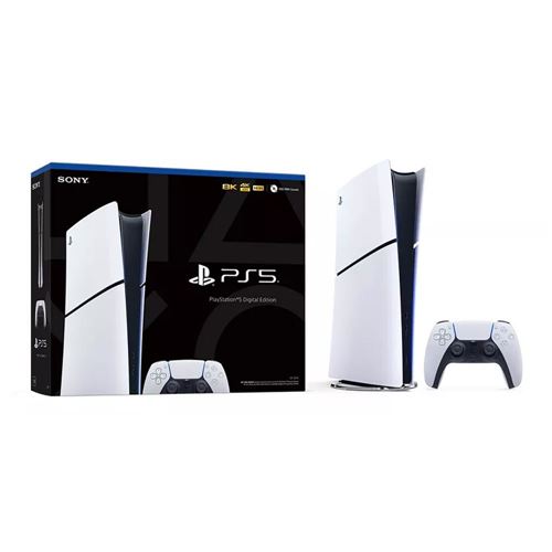 Sony PlayStation 5 Digital Edition - Slim; 1 TB SSD; 16 GB GDDR6 RAM;  Dual-Sense Wireless Controller - Micro Center