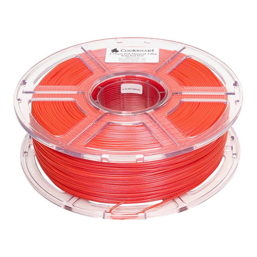 Cookiecad 1.75mm PLA 3D Printer Filament Single Color 1.0 kg (2.2 lbs ...