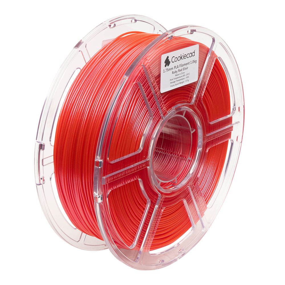 Cookiecad 1.75mm PLA 3D Printer Filament Single Color 1.0 kg (2.2 lbs ...