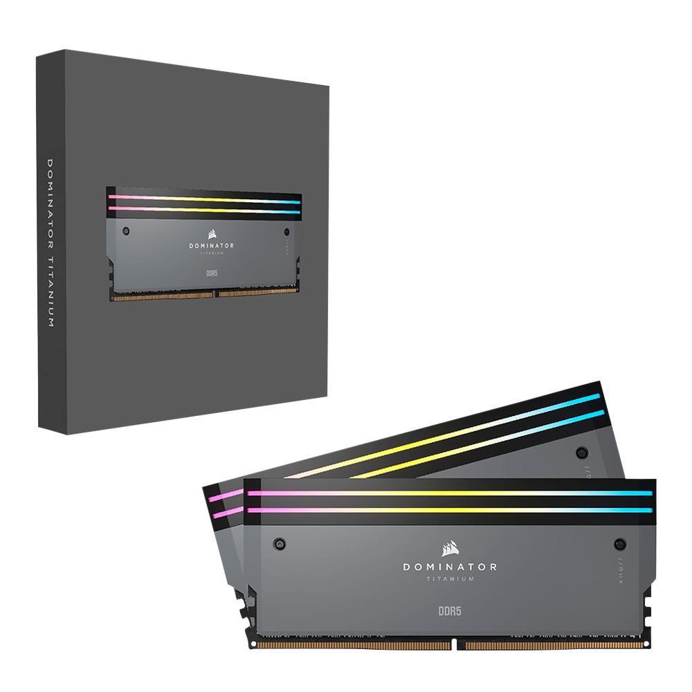 Corsair Dominator Titanium RGB 64GB (2 x 32GB) DDR5-6000 PC5-48000 CL30 ...