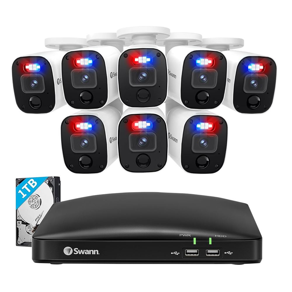 Swann Communications Home Full HD DVR Security Kit; 8 Channel; 8
