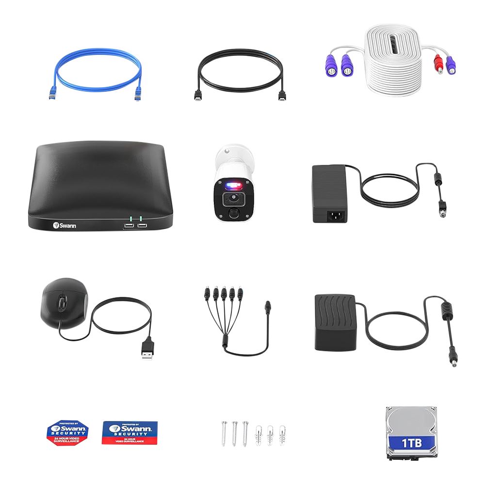 Swann Communications Home Full HD DVR Security Kit; 8 Channel; 8