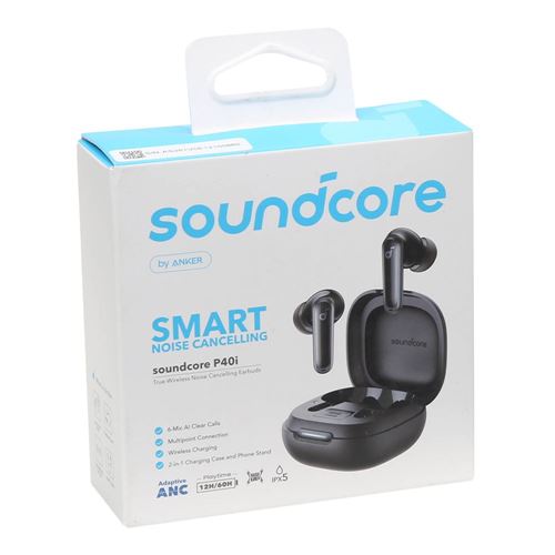 Anker Soundcore P40i Active Noise Cancelling True Wireless Bluetooth Earbuds - Black - Micro Center