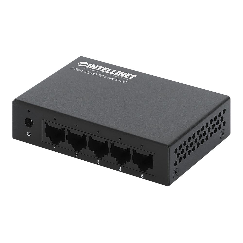 Intellinet 5-Port Gigabit Ethernet Network Switch; Ethernet Splitter ...