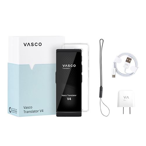 Vasco Translator V4 翻訳機 本体 + 付属品 Vasco Translator V4 - Stone Gray - Micro Center