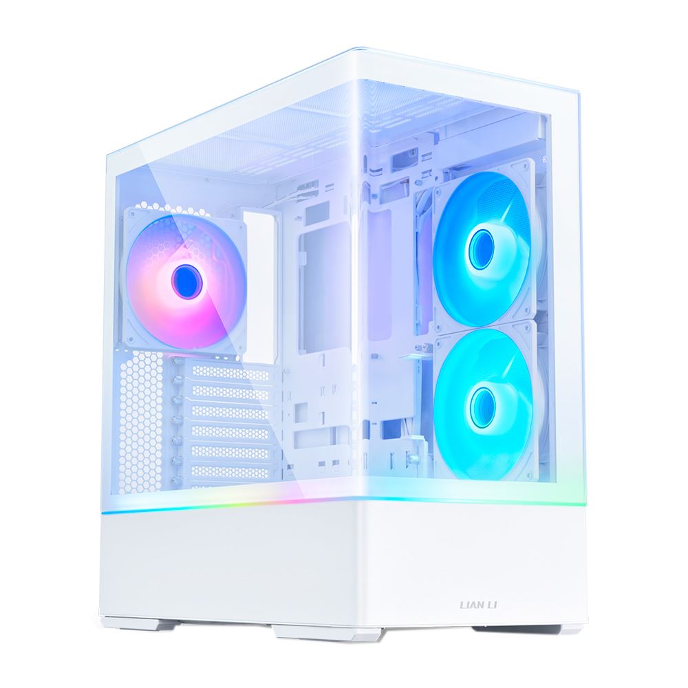 Lian Li CG237 Tempered Glass ATX Mid-Tower Computer Case - White ...