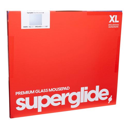 pulsar Superglide Glass Mousepad v2 - White - Micro Center